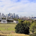 city of London view from Greenwich park