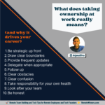 What does taking ownership at work really means