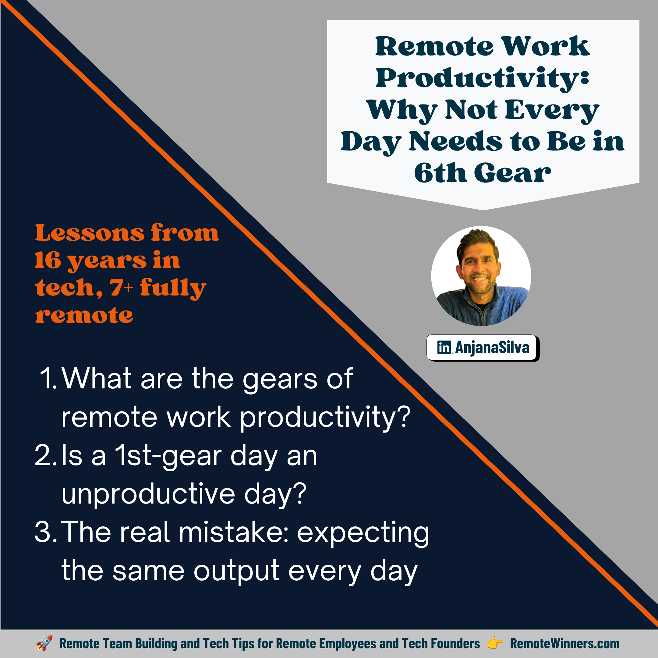 Remote Work Productivity Why Not Every Day Needs to Be in 6th Gear